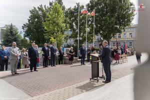 ﻿ 190-lat Tomaszowa: uroczystości, hejnał, odsłonięcie tablicy